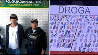 Pisco: capturan a presunto micro comercializador de droga en San Andrés