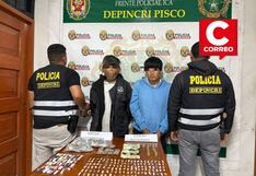 Pisco: capturan a dos sujetos por micro comercialización de drogas