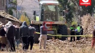 Anciano peón muere triturado por máquina agrícola en Jauja