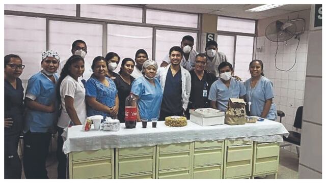 Celebran cumpleaños en Hospital Almanzor Aguinaga Asenjo de Chiclayo 