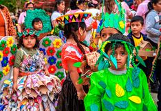 Piura: Pasacalle ecológico con trajes hechos de material reciclable