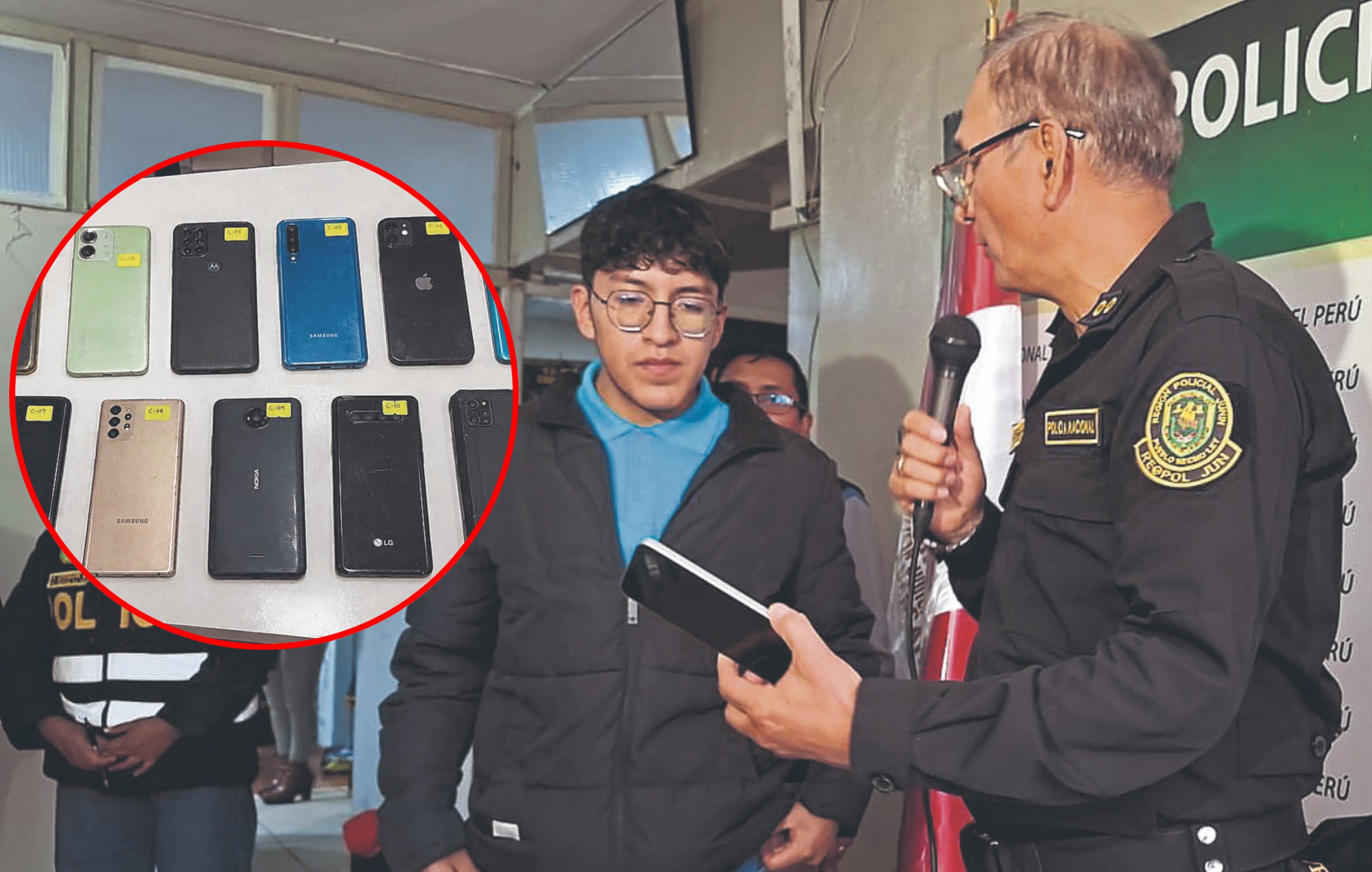 Huancayo: En lo que va del año policías incautan 5 mil 549 móviles e identifican víctimas