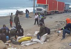 Arequipa: Tránsito lento en carretera por protestas de mineros en Ocoña y Chala