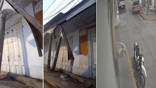 Lambayeque: vehículo impacta contra la Casona Los Portales en Ferreñafe