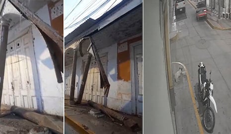 Lambayeque: vehículo impacta contra la Casona Los Portales en Ferreñafe