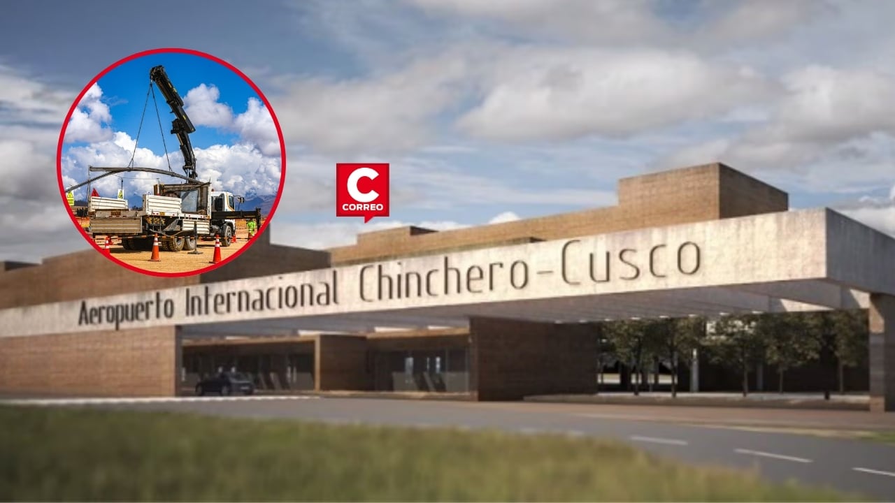 MTC proyecta culminar obras del aeropuerto de Chinchero en el segundo semestre de 2028. Composición: Diario Correo.