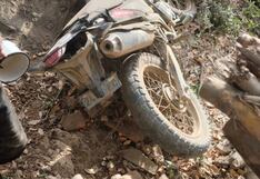 Motociclista se salva de morir tras despistarse en la ruta Rancho–Panao, Huánuco