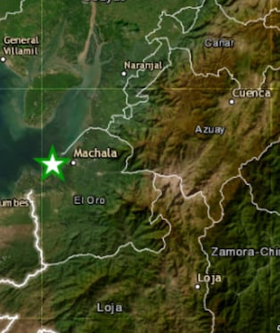El movimiento sísmico ocurrió a las 12:09 p. m. y tuvo una profundidad de 40 kilómetros. El IGP reportó una intensidad de III-IV en Zorritos. (Imagen: IGP)