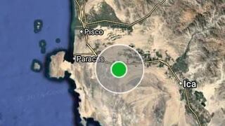 IGP: sismo de magnitud 4.0 se registró en la provincia de Pisco