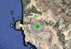 IGP: sismo de magnitud 4.0 se registró en la provincia de Pisco