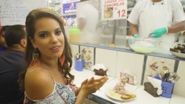 Valeria Piazza comió ceviche en un mercado para su video promocional de Miss Universo (VIDEO)