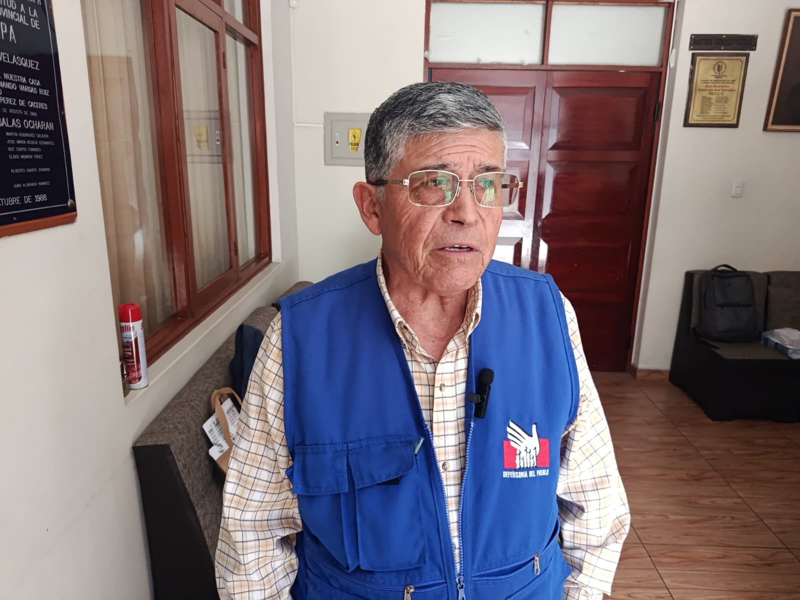 Representante de la Oficina Defensorial Arequipa, Wilmer Aranzamendi. Foto: GEC.