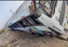 Despiste de bus interprovincial deja 22 heridos en la carretera Nasca-Puquio