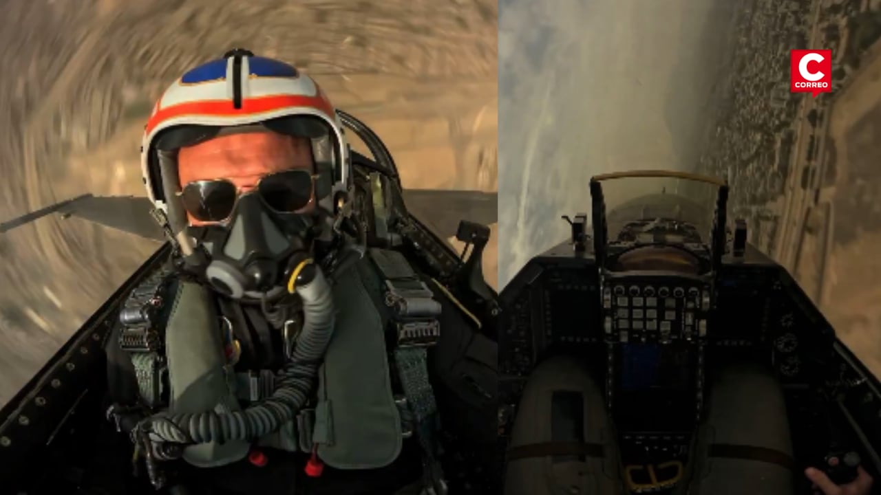 Desde adentro del Viper. F-16 de la Fuerza Aérea de EE.UU. surcan Lima previo al Festival Aéreo 2026. (Foto: Captura X - @ ZDefensa - @ viperdemoteam)
