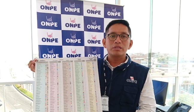 Jefe de la ODPE Tacna Víctor León Cajachagua. (Foto: Adrian Apaza)