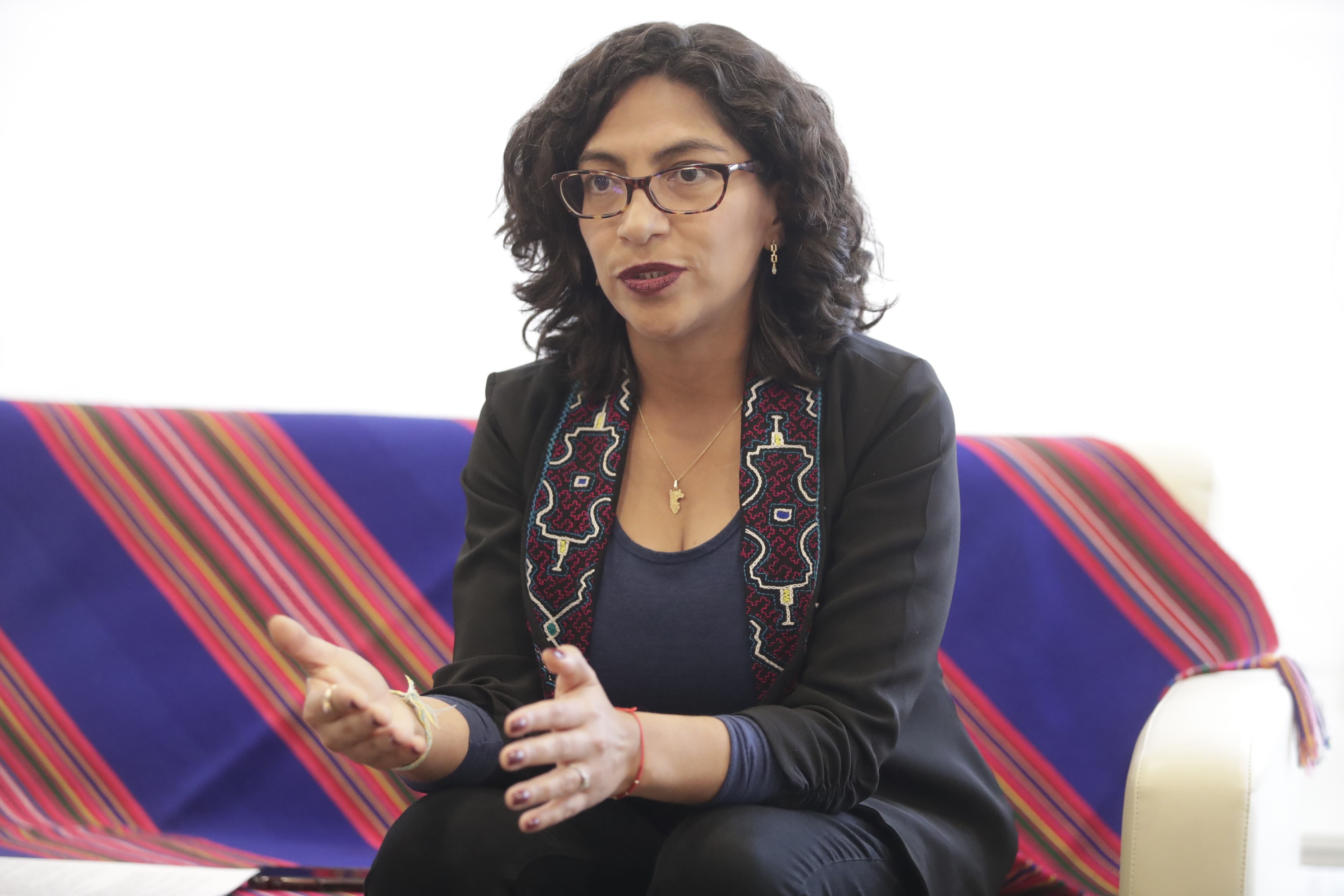 Leslie Urteaga, ministra de Cultura. Foto: Hugo Pérez.