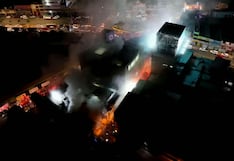 Arequipa: incendio destruyó tiendas construidas en zona prohibida entre Edypime y Don Manuel (VIDEO)