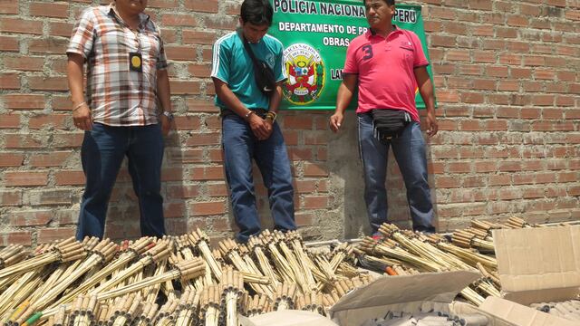 Incautan pirotécnicos valorizados en 50 mil soles en Chiclayo