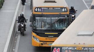 Transportistas de la Línea 41 suspendieron actividades por inseguridad en la Panamericana Norte