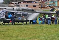 Ataque en Pataz: Heridos fueron trasladados a Trujillo en helicóptero PNP