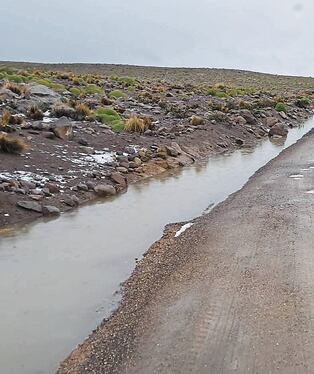 Vía en pésimas condiciones en Condesuyos y La Unión, en Arequipa. Foto: GEC.