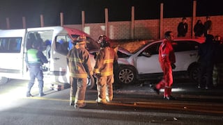 Accidente de tránsito en Arequipa: Choque frontal en Uchumayo deja varios heridos