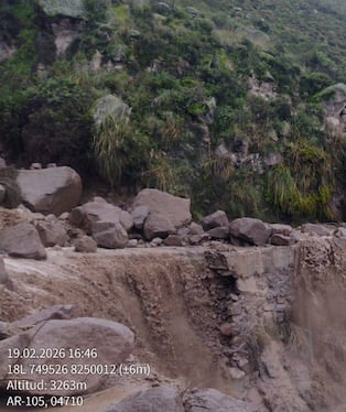 Lluvias en Condesuyos dejan vías bloqueadas y cultivos afectados. Foto: Municipalidad Provincial de Condesuyos.