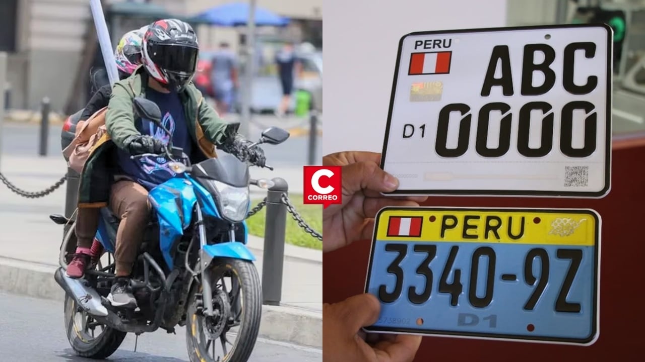 Asociación Automotriz del Perú acusa al MTC de provocar crisis: 40 mil motos y mototaxis sin placas de rodaje. Composición: Diario Correo.