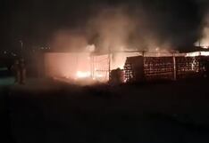 Nasca: voraz incendio destruye local comunal del asentamiento humano “El Pino”