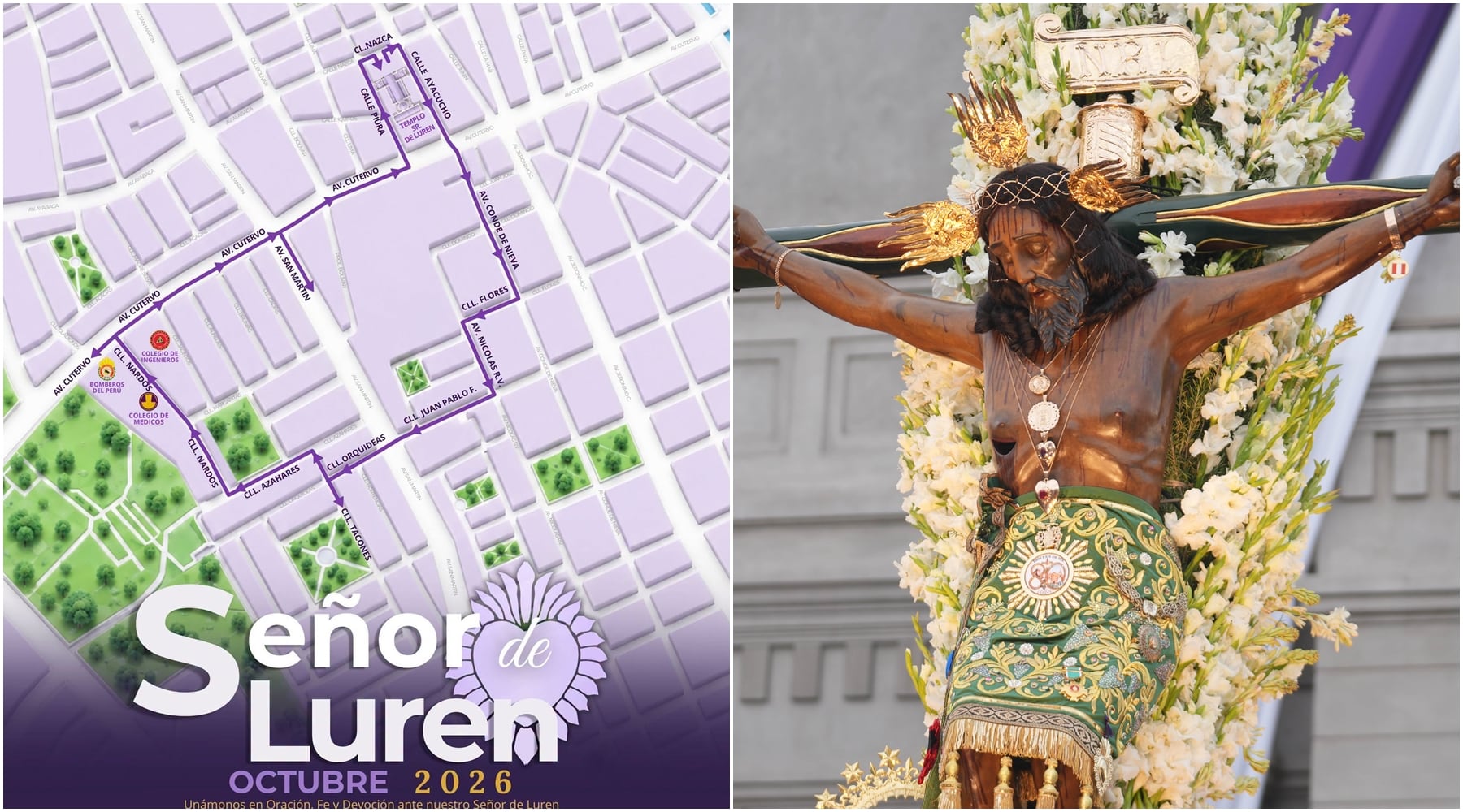 Ica: hoy es el segundo recorrido procesional del Señor de Luren y será por ocho horas