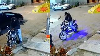 Trujillo: Delincuente roba motocicleta que estaba estacionada en exteriores de un negocio (VIDEO)