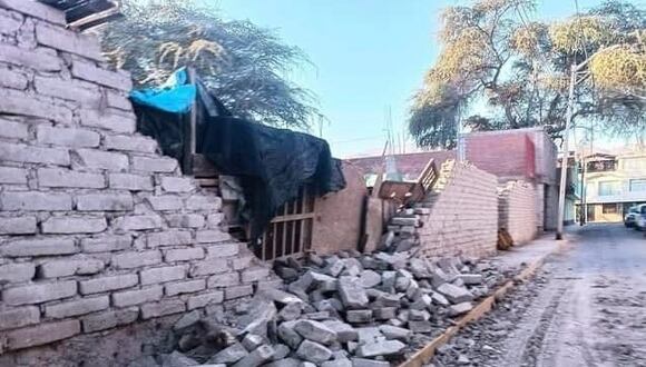 Se reportaron daños en varias viviendas en la provincia de Arequipa. (Foto: GEC)