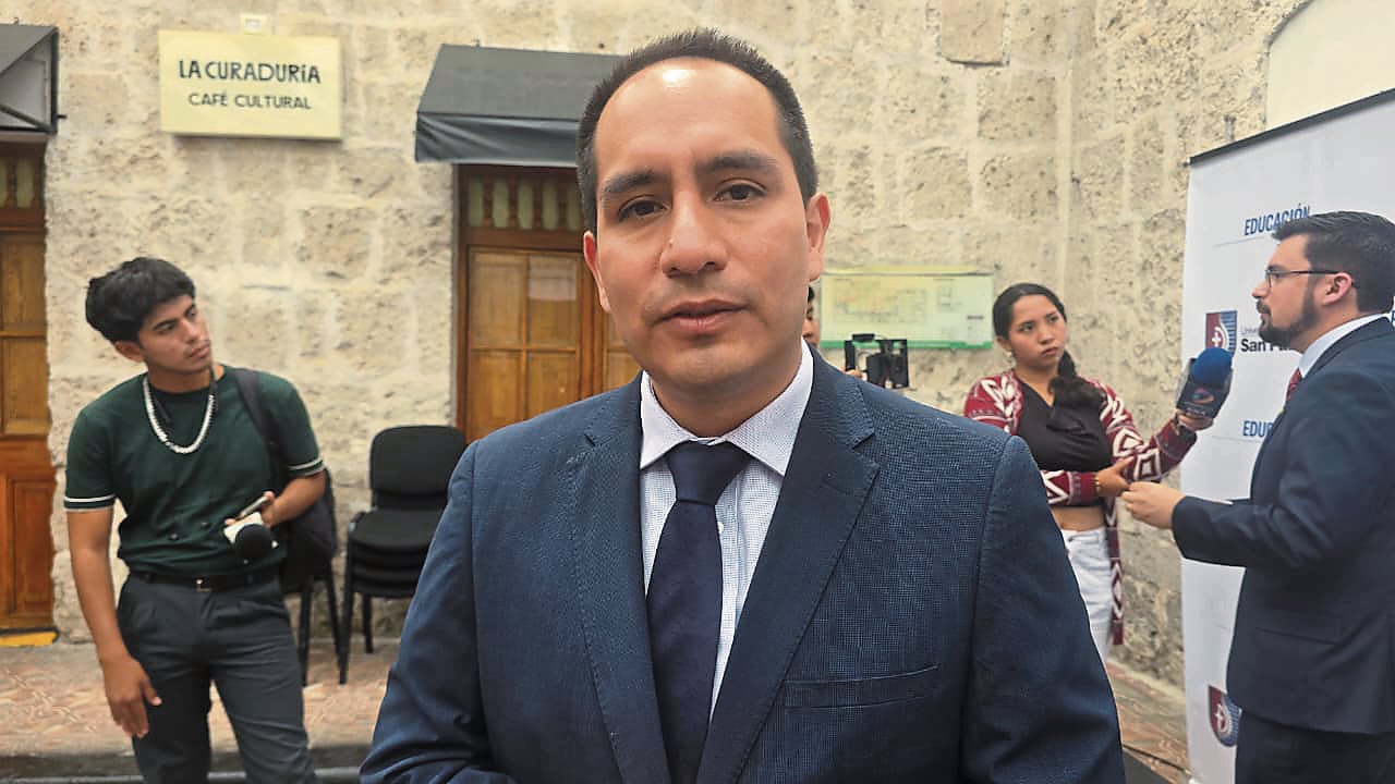 Giancarlo Vera, director del Departamento de Educación de la Universidad Católica San Pablo (UCSP) en Arequipa. Foto: (Foto: Yunsu Pariapaza/@photo.gec)