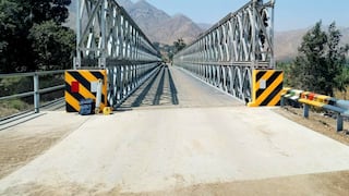 La Libertad: Provías culmina instalación de puente Menocucho