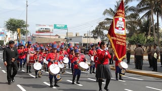 Escolares desfilaron por Fiestas Patrias en Chiclayo (VIDEO)
