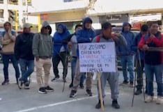 Junín: Trabajadores de construcción civil protestan por retrasos en pagos de obra universitaria