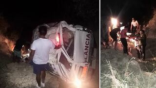 Ambulancia del Minsa cae a abismo y deja dos muertos (VIDEO)