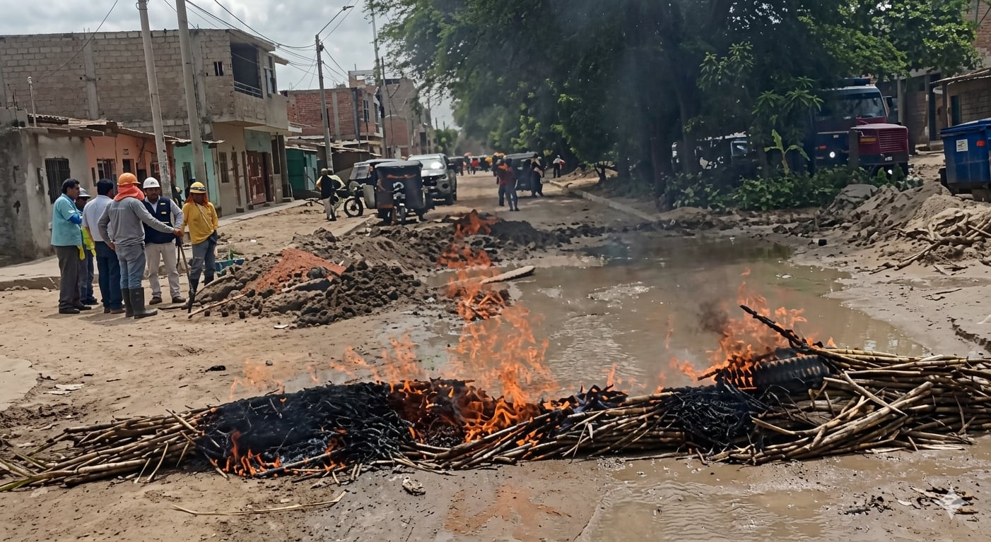 Moradores expresaron su malestar en la provincia de Sullana
