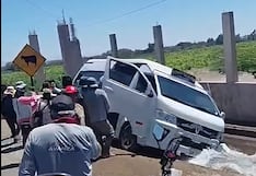 Pasajeros se salvan de morir tras despiste de combi en La Joya, Arequipa