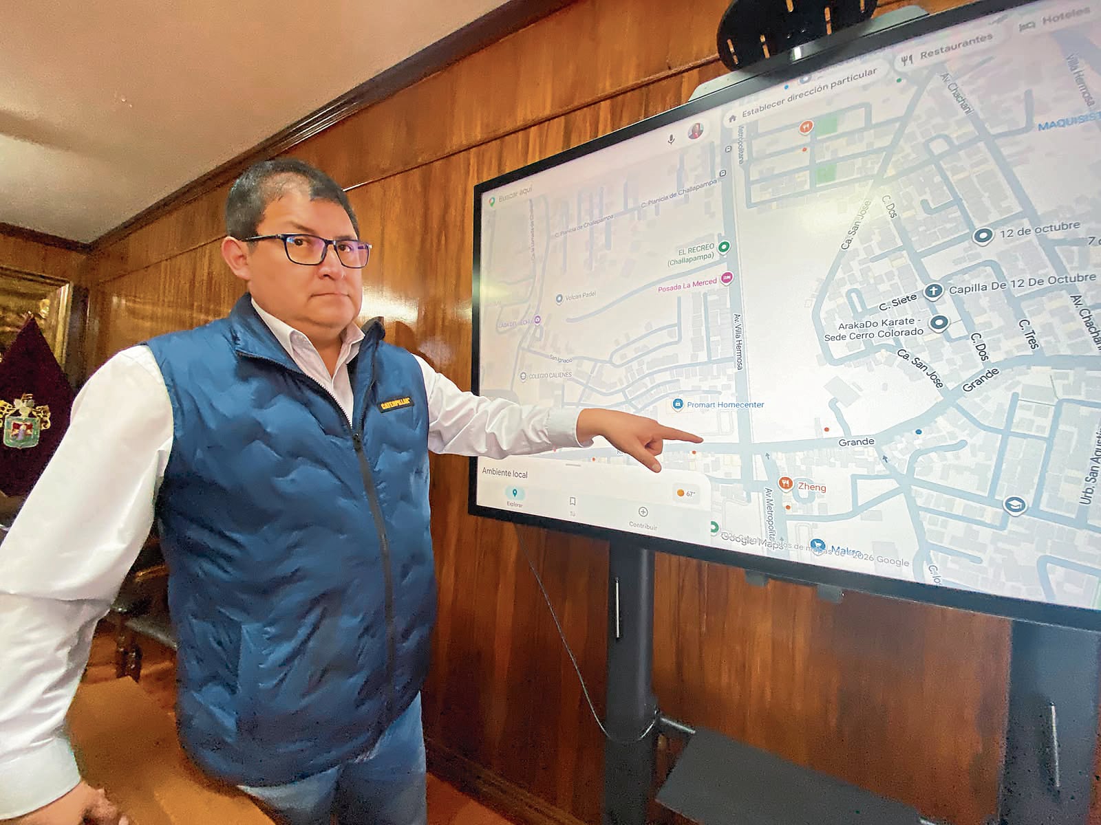 Gerente de Obras Públicas de Cerro Colorado, Luis Sumaria, quiere mesa de trabajo con la Municipalidad Provincial de Arequipa. Foto: Difusión.