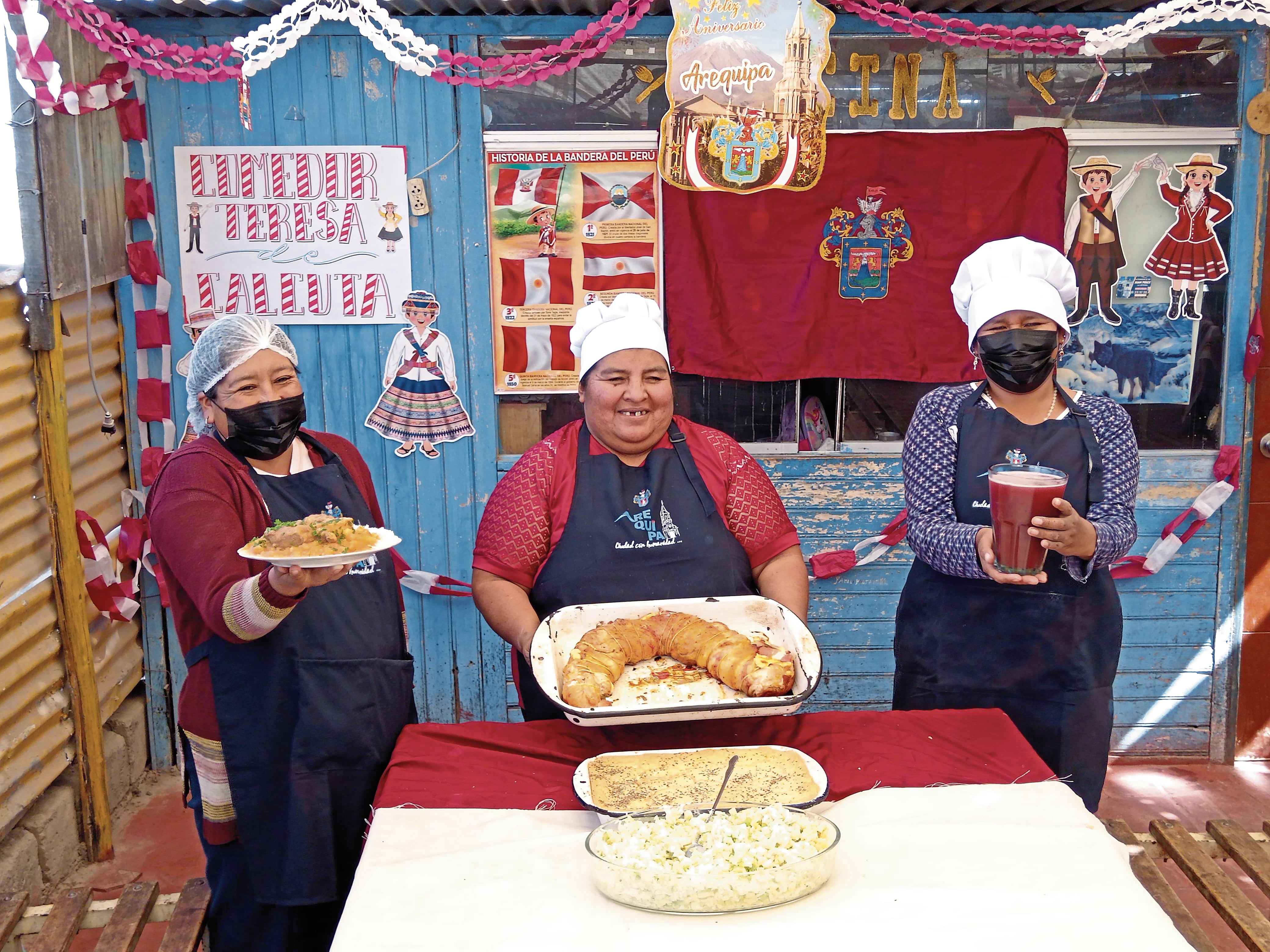 Preparación de alimentos se hace con sumo cuidado en comedores populares de Arequipa. Foto: GEC.