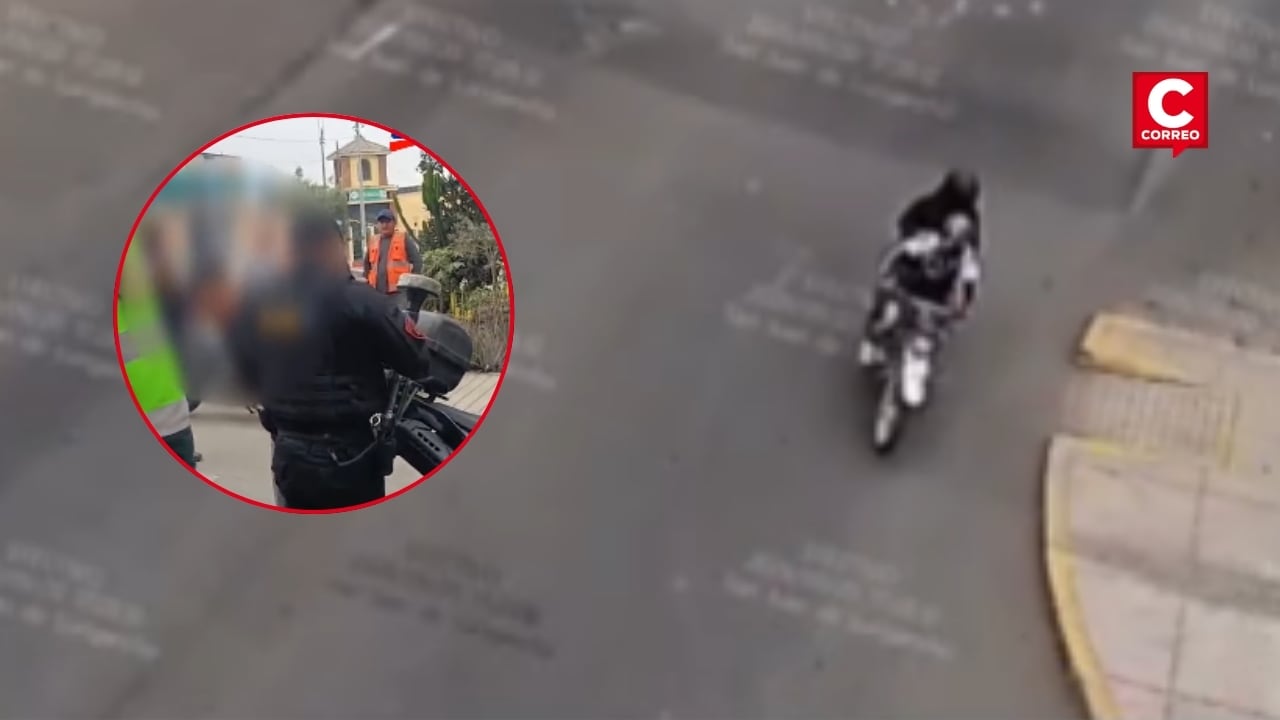 SJL: menor de 14 años dispara contra mototaxista y policías durante intervención. Composición: Diario Correo.