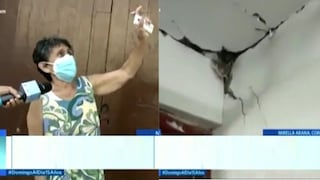 “Mi casa está bien”: mujer defiende su vivienda en peligro de derrumbe (VIDEO)