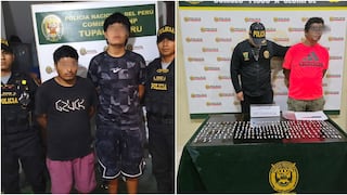 Pisco: caen dos por presunto robo de mototaxi y otro con más de 240 ketes de PBC