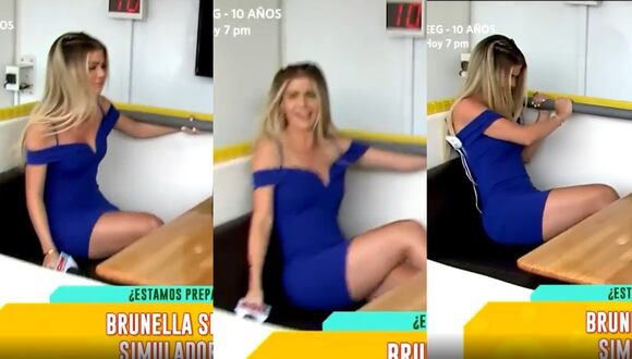 Brunella Horna se somete a simulador de sismo 1