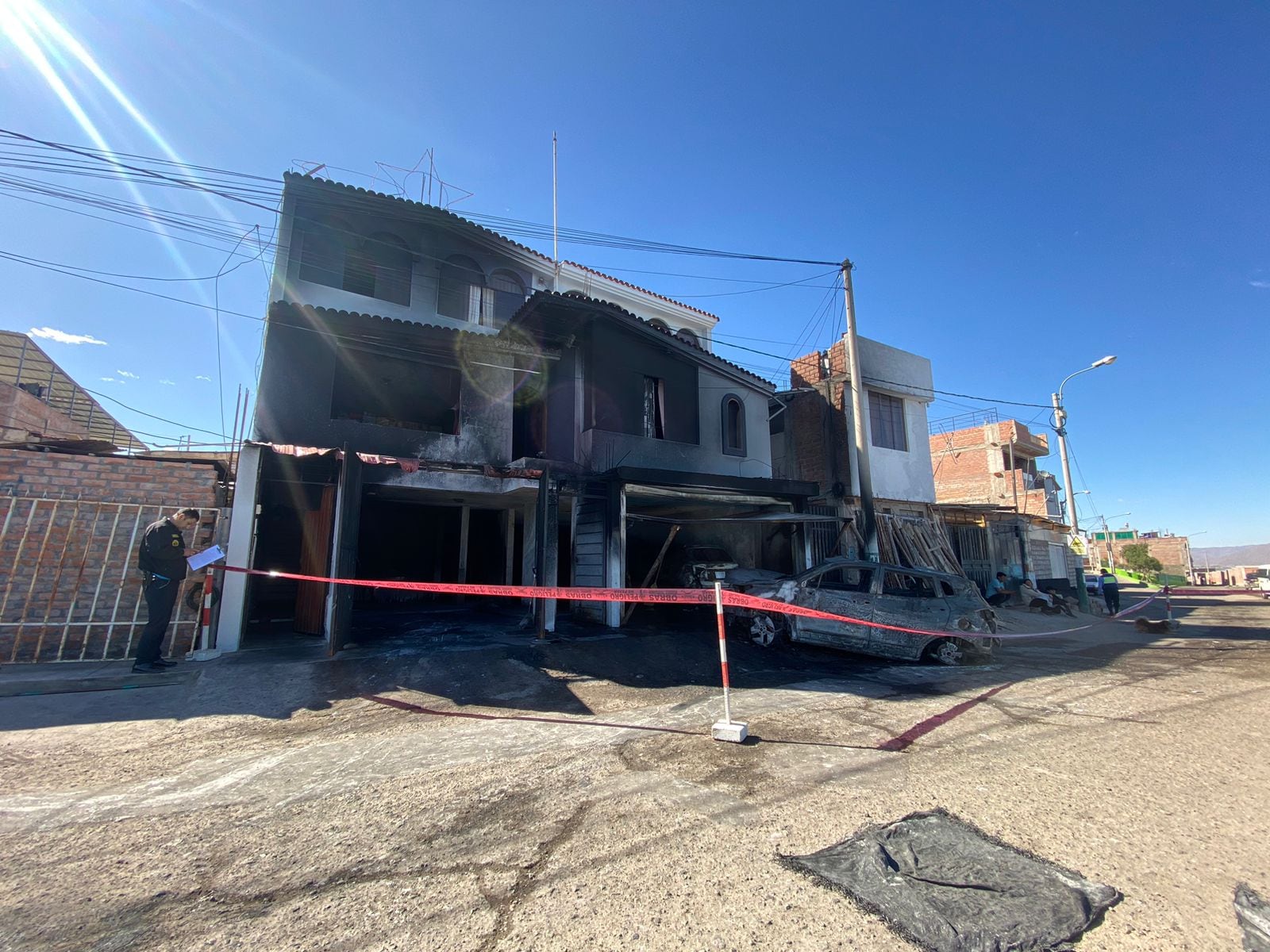 Incendio en Cerro Colorado, Arequipa. Foto: GEC.
