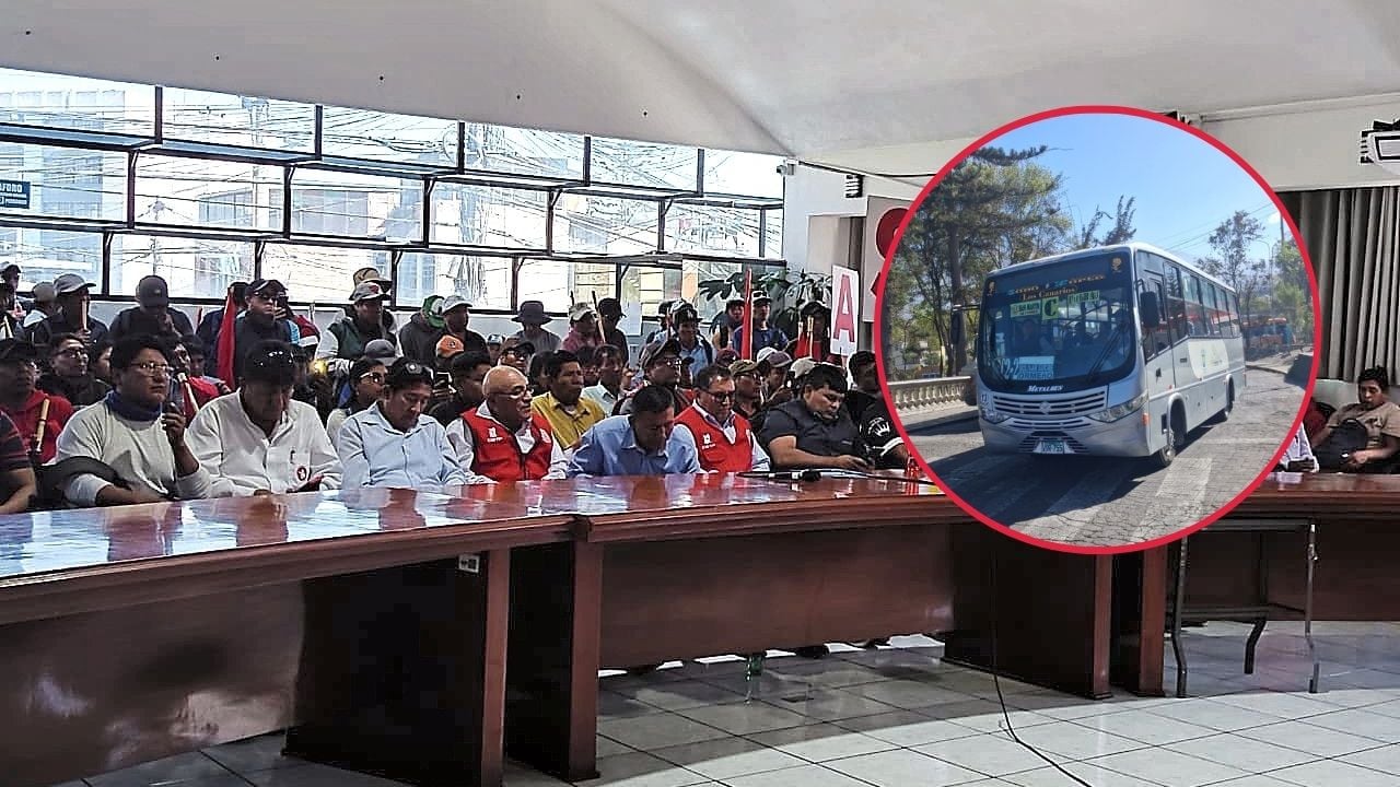 Enfrentaminto por el pasaje urbano en Arequipa