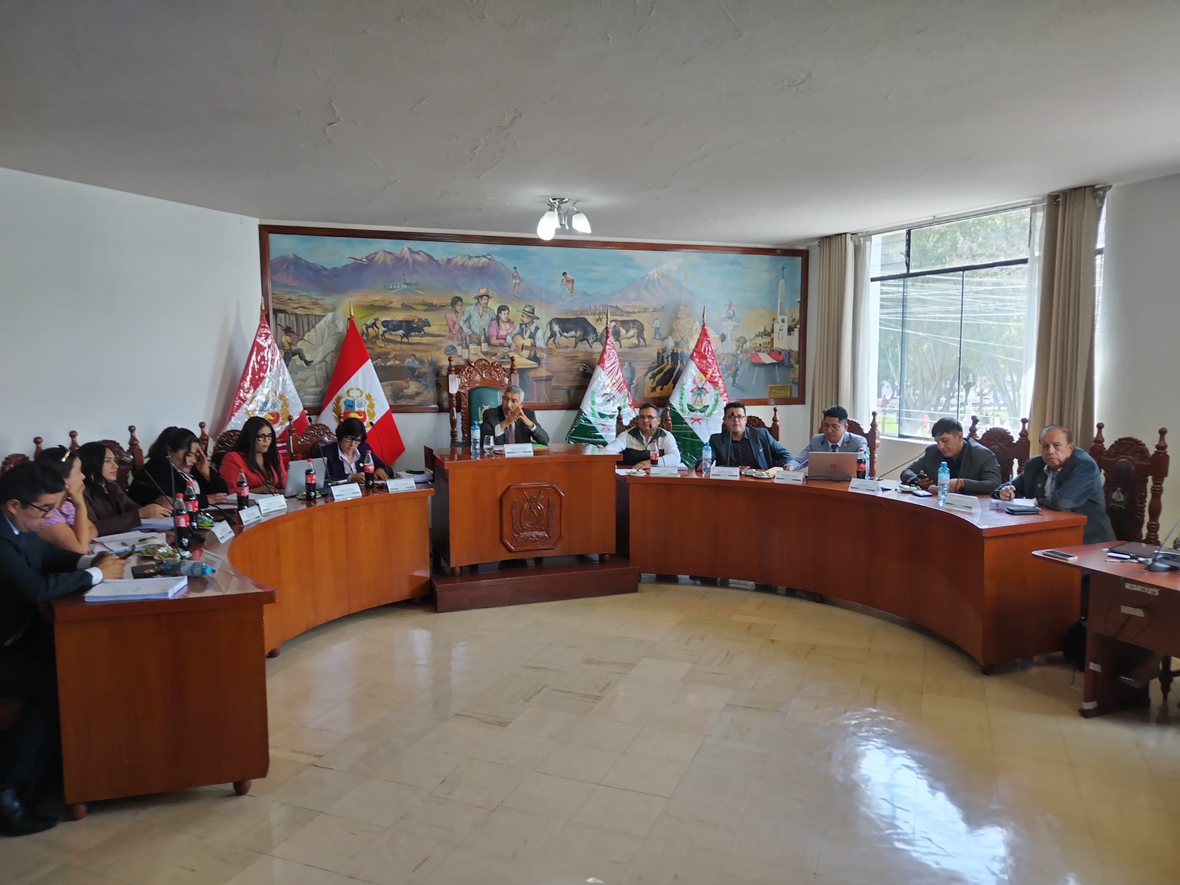 Sesión extraordinaria en palacio municipal de Cerro Colorado. Foto: GEC