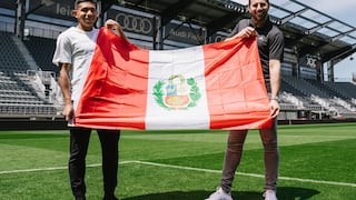 Edison Flores y Claudio Pizarro: así fue el reencuentro de los peruanos en estadio del DC United