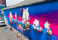 Mural gigante celebra el MAR10 DAY frente al Estadio Nacional